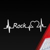 Hellweg Druckerei Car Sticker Rock Pulse Heartbeat Fun Sticker Rear