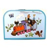 Kinderkoffer 16298 "Maulfwurf mit der Eisenbahn" blau gross 30 cm