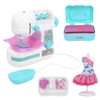 Kids Sewing Machine Toy Kit Portable W/Model Tape Scissor Threader