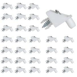 30 Pcs White Replacement Shelf Pins, Shelf Support Pins Replacement for IKEA Part #101558 ( Pax & Komplement)