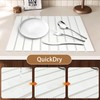 Stone Drying Mat for Kitchen Counter, 24" x 16" Large