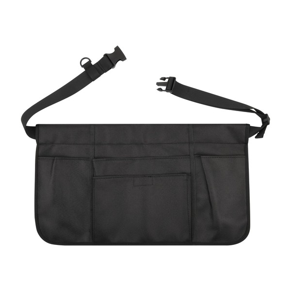 Beautyflier 4 Pockets Black Restaurant Waiter Waist Pouch Bag Apron