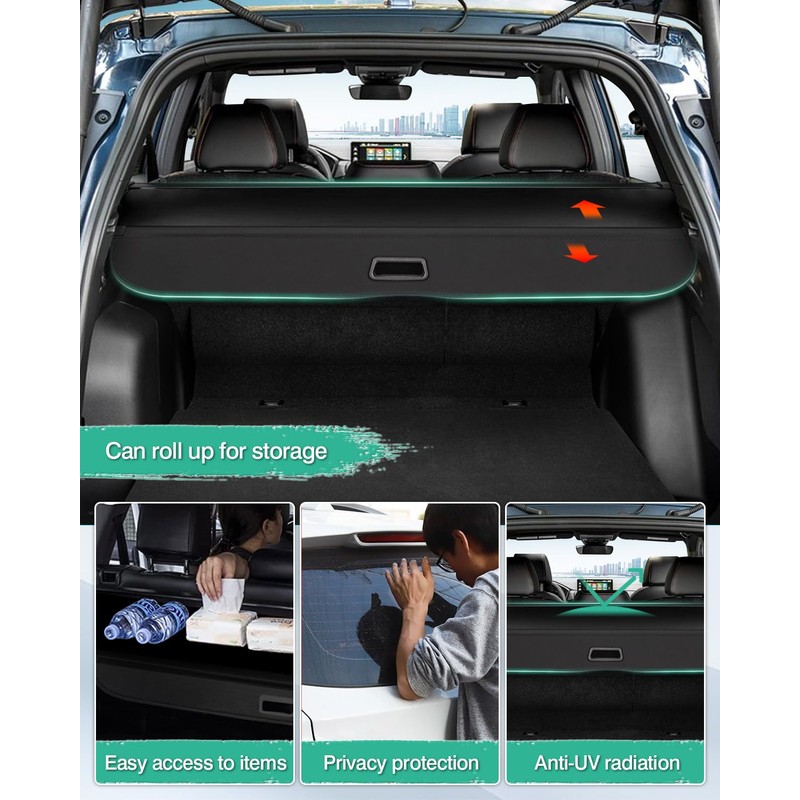 Powerty Cargo Cover for 2023-2025 2026 Honda CRV Retractable Trunk