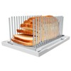 Aromfentu Adjustable Bread Slicer Guide for Homemade Bread with Stainless