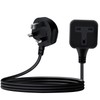YINGAYOU Single Extension Lead Short Single Head Power Cord (Black,