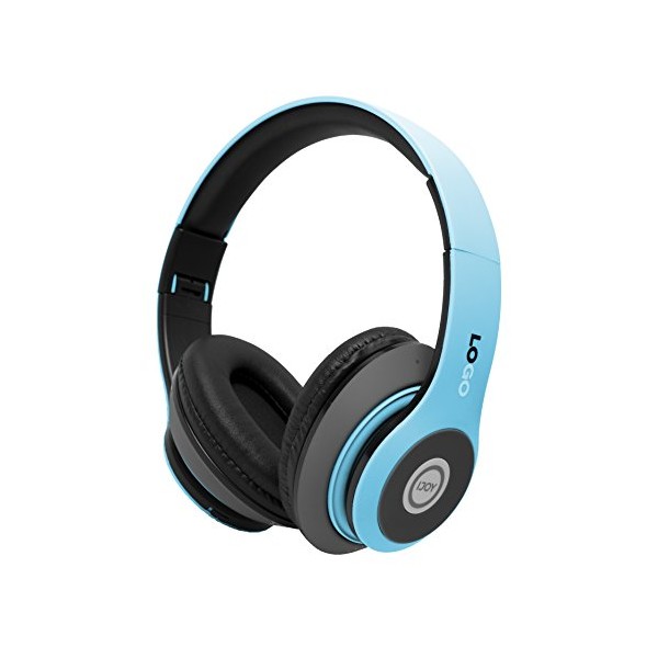 iJoy Matte Rechargeable Wireless Bluetooth Foldable Over Ear Headphones with