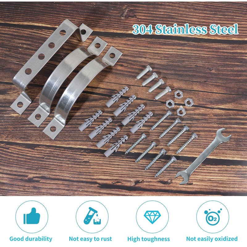 Mineye 2Pcs 6 inch Adjustable Vent Wall Strap, Heavy Duty