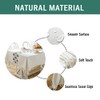 Mantel rectangular impermeable con borlas, mantel de algodón de cáñamo