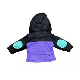 Cat & Jack Toddler Girls' Color Block 3-in-1 Jacket  (Ebony 12M)