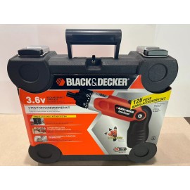 BLACK+DECKER Black & Decker 9078TP 3.6 Volt NiCad Cordless Rechargeable Screwdriver Kit New