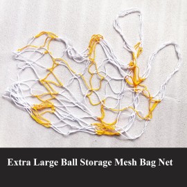 EDRLAITY Extra Large Ball Storage Mesh Bag Net for Kids Sports Basketball Football Holdin