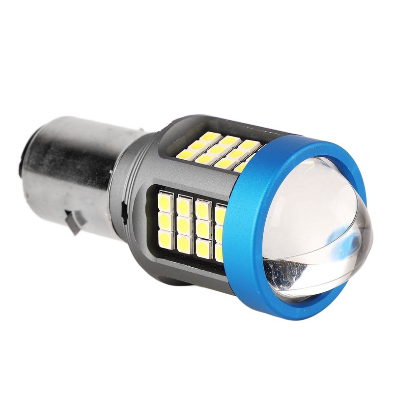LED Motorcycle Headlight Bulb White High Brightness Wide View Aluminium