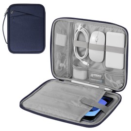 MoKo 9-11 Inch & 12.9 Inch Tablet Case, Carry Bag with Handle, Padded Protective Bag, indigo, Indigo