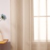 MIULEE 2 Panels Beige Semi Sheer Window Curtains Elegant Grommet