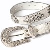 M&F Western Women's Floral Crystal Concho Belt, Silver, MD