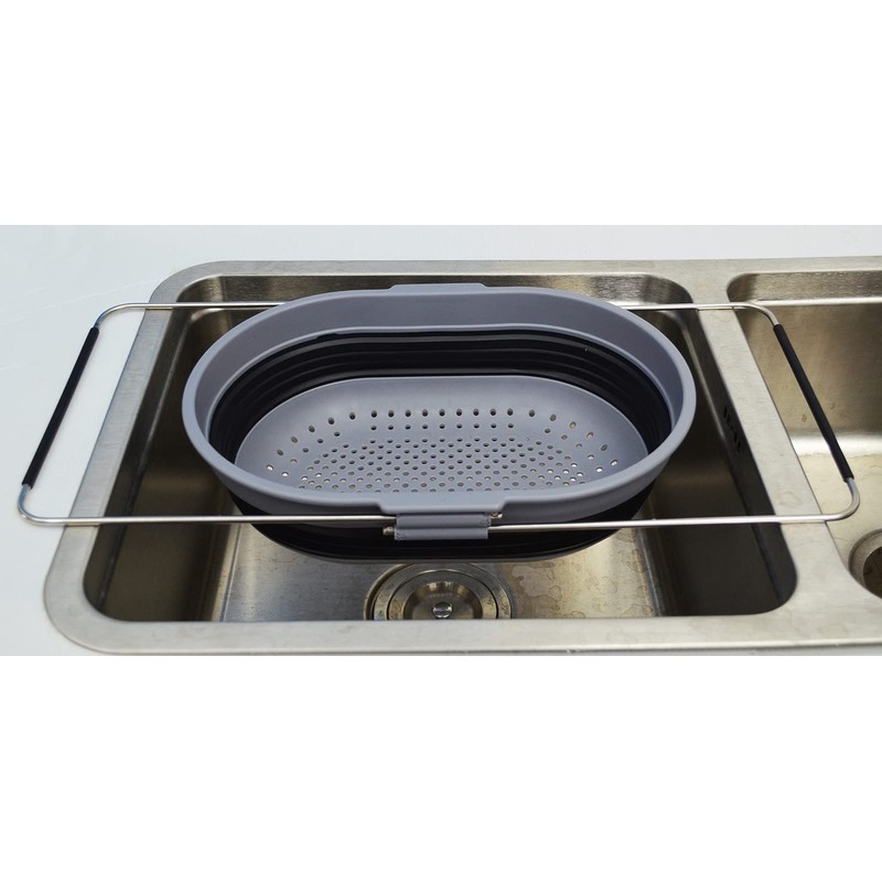 SAMMART 5L Expandable & Collapsible TPE/PP Over The Sink Oval