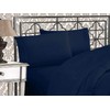 100% Cotton Navy Blue Pillowcases, 2 Pack Plain Pillow Cases,