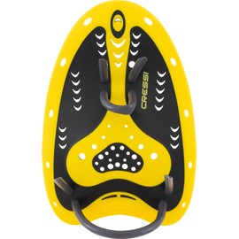 Cressi Aqua Energy PRO Swim Paddles Black/Yellow - Palette Unisex per Il Nuoto, Sviluppano la Resistenza della Parte Alta del Corpo Durante l’attività in Acqua, Nero/Giallo, Taglia Unica