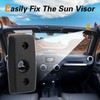 FUSH Passenger Side Sun Visor Mounting Clip Compatible with Jeep