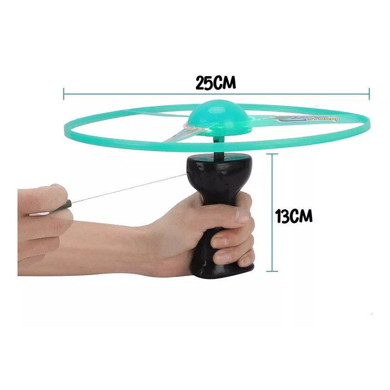 Lecute Helicoptero Juguete Luminoso Rosa Luz Led Ufo Frisbee Flecha
