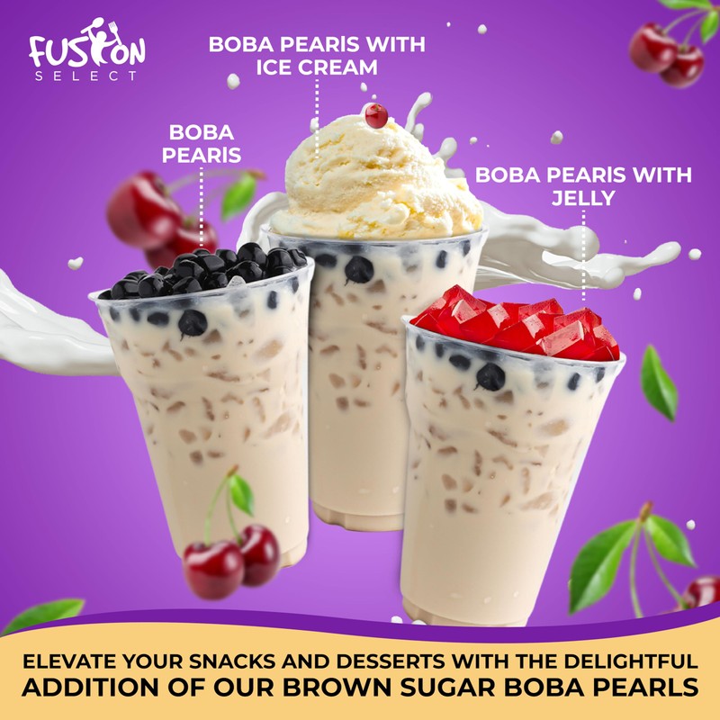 Fusion Select 12 Instant Boba - No-Cook Instant Tapioca Pearls