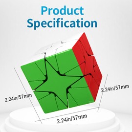 BroMoCube MoYu MeiLong Polaris Speed Cube 3x3 - Giocattolo antistress, cubo per cubi classici, cubo magico puzzle cubo