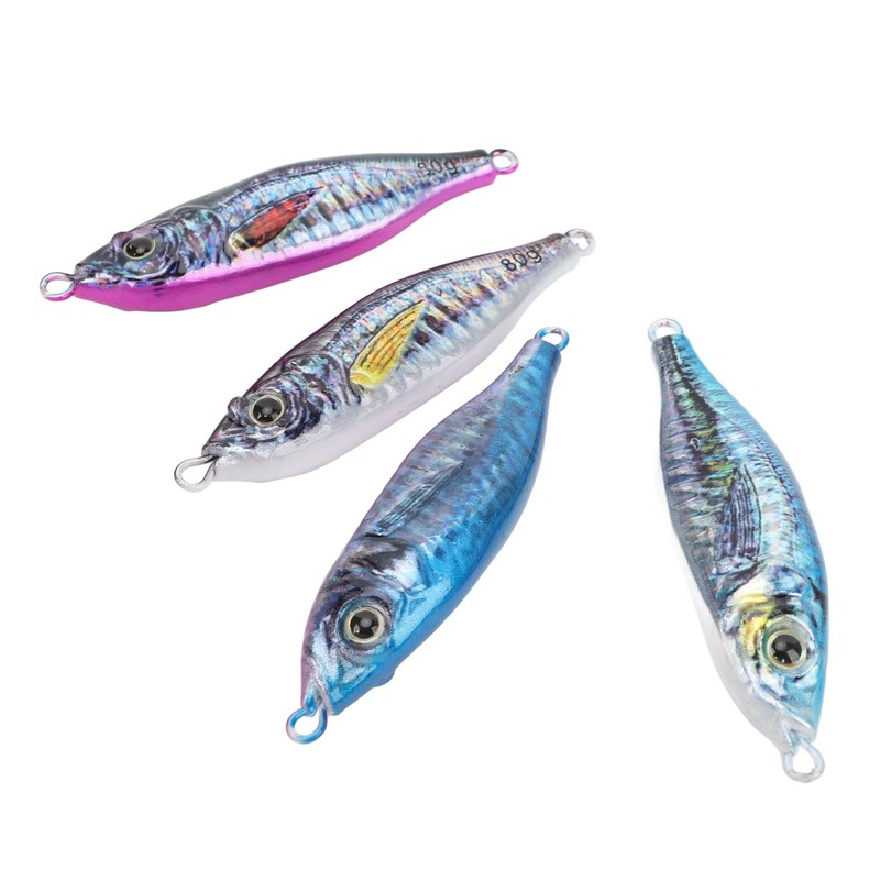 Fishing Lures 3D Spray Painting Simulated Luminous Iron Fishing Baits