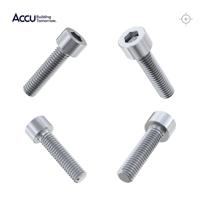 Accu - M3 x 12mm Full Thread Cap Head Screws