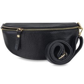 Frentree® Women's Genuine Leather Shoulder Bag, Made in Italy, Crossbody Bag, Shoulder Bag