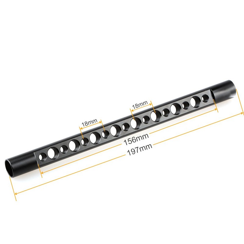 CAMVATE 15 mm Cheese Rod with 1/4"-20 and 3/8"-16 Thread