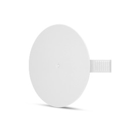 REV ISO socket lid 80 mm, pack of 25 covers for flush-mounted socket, spring lid for junction box, colour: white.