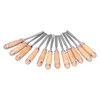 12Pcs Wood Turning Chisels Wood Grooves Parting Tools Set Woodworking