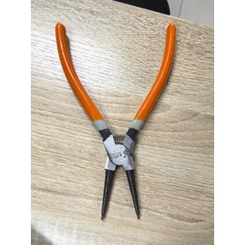 Orange Heavy Duty 7" EXTRA LONG External Straight Retaining Ring Clip Circlip Removal Plier Snap-Ring Pliers, Slip-Joint Pliers Side-Cutting Plier Sets Needle-Nose, Hand Tools
