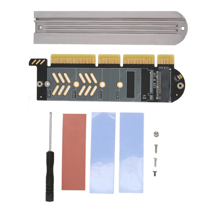 M.2 NVMe SSD to PCIe Adapter PCIe 4.0 Aluminium Alloy