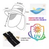 Dolores Sombrero Pesca Sol Protección Cuello Cara Mangas Brazo 3pcs