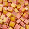 Fruit Caramel Cubes Candy, Strawberry - Passion Fruit Flavor, Individually