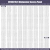 W10827631 Dishwasher Access Panel Compatible with Whirlpool OEM Upgraded (Black)
