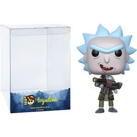 Weaponized Rick (Chase): P o p ! Animation Vinyl Figurine Bundle with 1 Compatible 'ToysDiva' Graphic Protector (172 - 12439 - B / A)