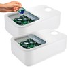 Skywin Laundry Pod Container with Slide Lid (White) - 2