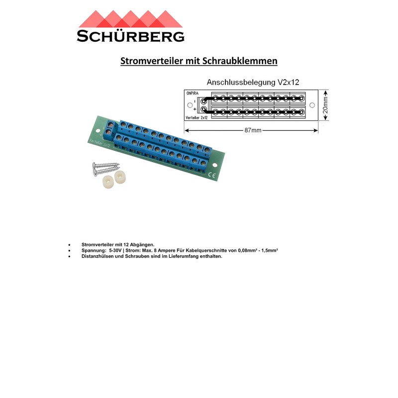 Schürberg Power Distributor for Model Making/RC | DC & AC