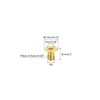 uxcell Flat Head Socket Cap Screws, M3-0.5 x 5mm Brass