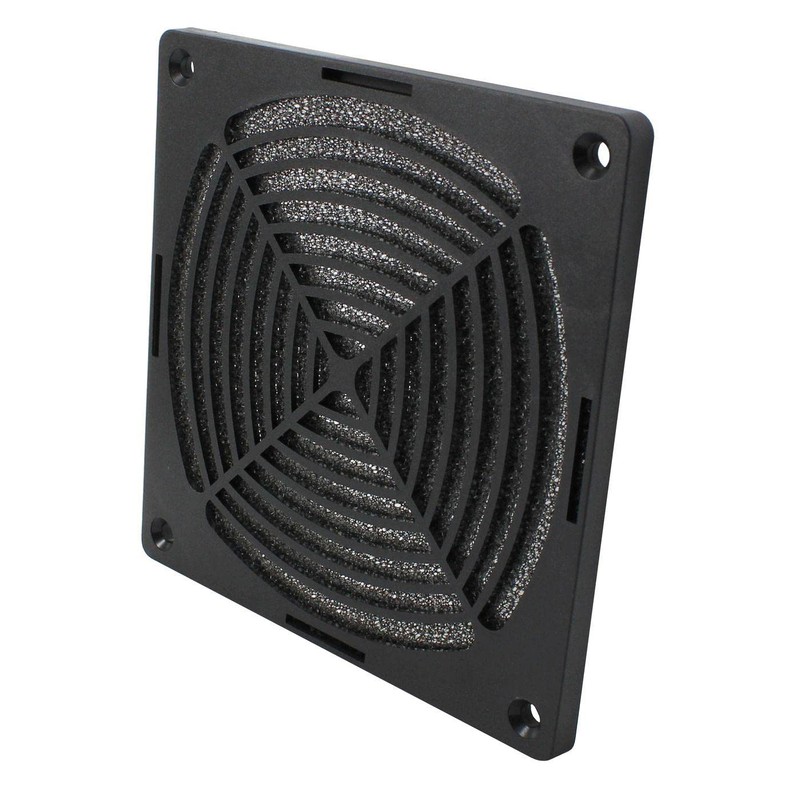 Plastic Fan Grille with Filter Insert 120 x 120 mm