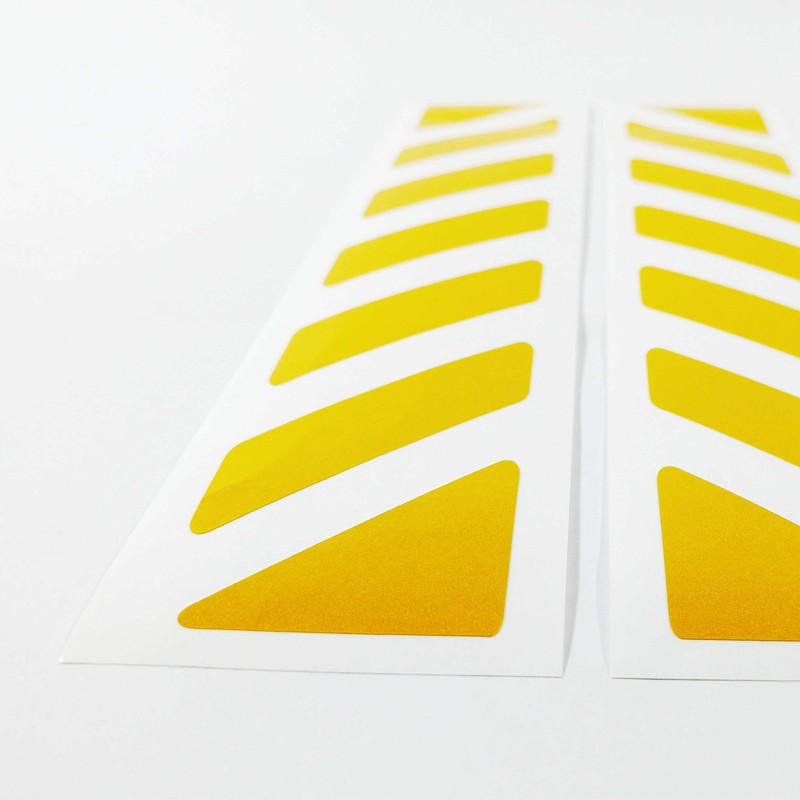 Black Doves 2 x Reflective Stickers for Touratech Motorcycle Aluminium