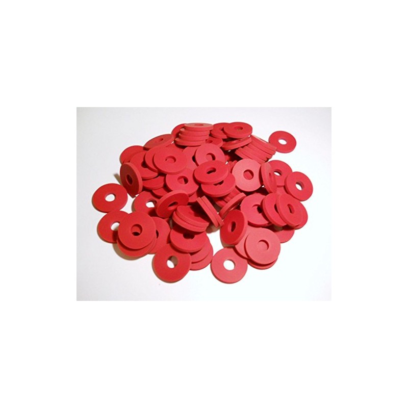 25 PACK RED SILICONE RUBBER GROLSCH STYLE GASKETS FOR EZ-CAP