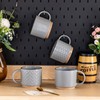 GBHOME 12OZ Stackable Coffee Mugs, Ceramic Coffee Mugs with Texture