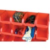 Performance Tool W5186 15-Bin Table Top Storage Rack , Red