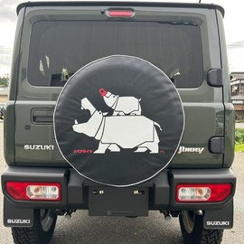 K-PRODUCTS Spare Tire Cover Illustration Type "Nockaba-chan" JA11 JA71 JA12 JA22 JB23 JB64 JB74 JC74 (195/80R15)