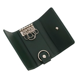 Izit 987601 IS/IT Men's Key Case, Genuine Leather, Cordovan, Horse Leather, Cowhide Leather, 5 Row Key Ring, [05] Green