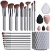 Makeup Brushes Premium Synthetic Foundation Powder Concealers Eye Shadows 18