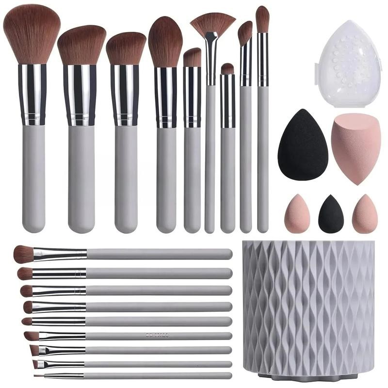 Makeup Brushes Premium Synthetic Foundation Powder Concealers Eye Shadows 18